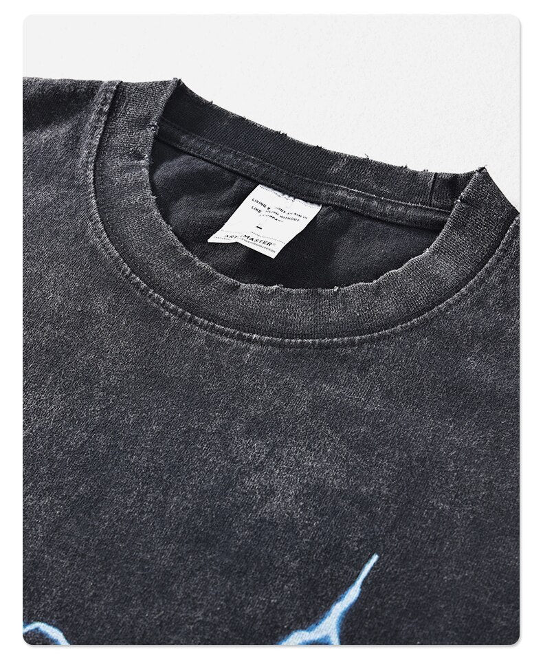 DBZ Blue Lightning Anime T-Shirt ,  - Streetwear T-Shirts - Slick Street