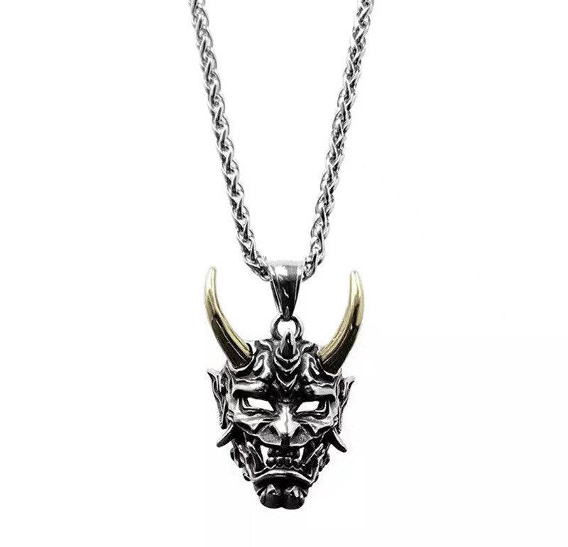 Demon Samurai Necklace ,  - Streetwear Jewellery - Slick Street