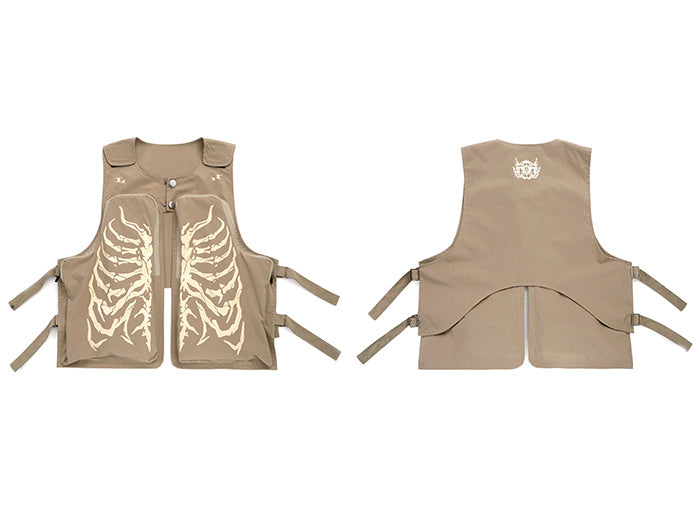 Skeleton Print Vest ,  - Streetwear Vest - Slick Street