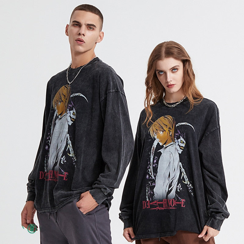 Death Note Anime Sweatshirt , - Streetwear Sweatshirts - Slick Street