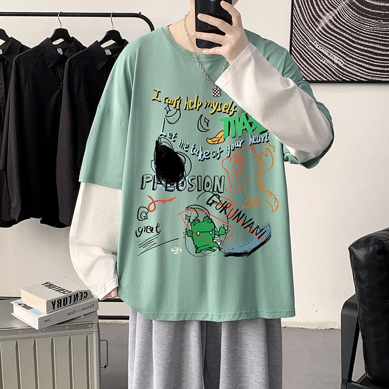 I Can't Help Myself Art Long Sleeve ,  - Streetwear Shirt - Slick Street