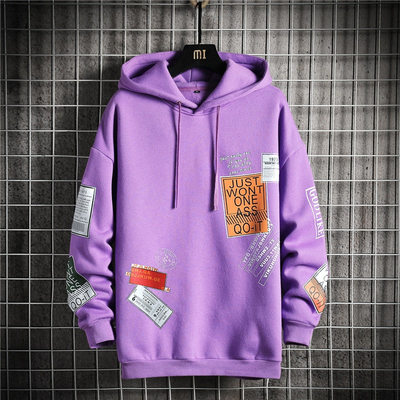 JWO Design Hoodie Purple, XS - Streetwear Hoodie - Slick Street