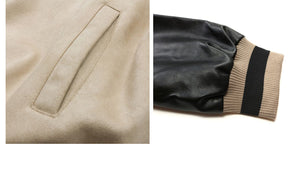 Change From Us Two Shaded Heart Shape Varsity Jacket ,  - Streetwear Jacket - Slick Street