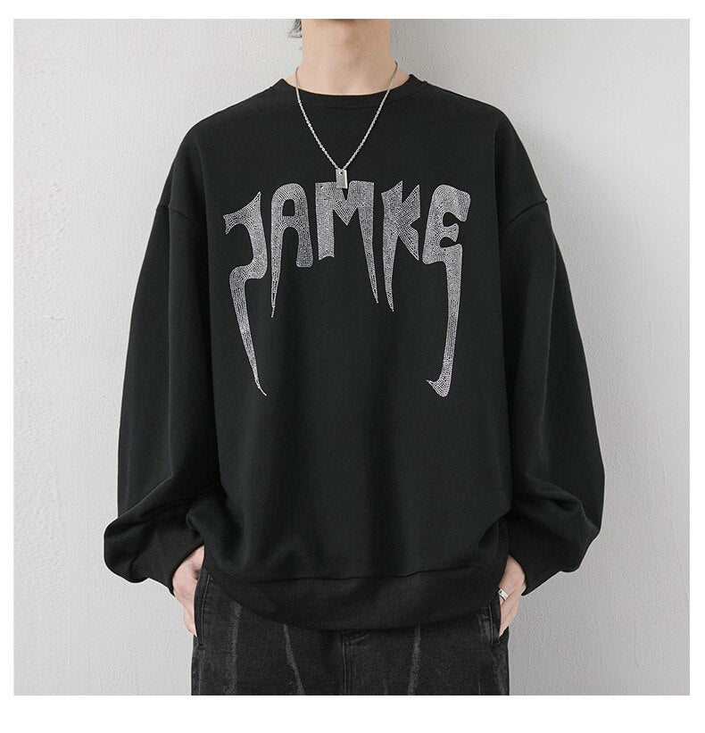 Retro JAMKE Printed Sweatshirt , - Streetwear Sweatshirts - Slick Street