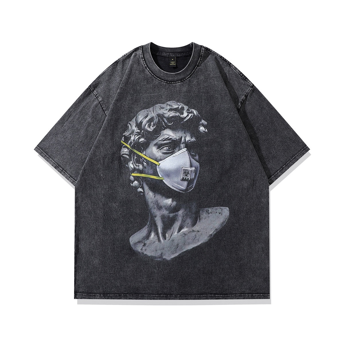 Alexander 'The Great' Mask Sculpture Graphic T-Shirt Black, XS - Streetwear T-Shirt - Slick Street