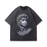 Alexander 'The Great' Mask Sculpture Graphic T-Shirt Black, XS - Streetwear T-Shirts - Slick Street