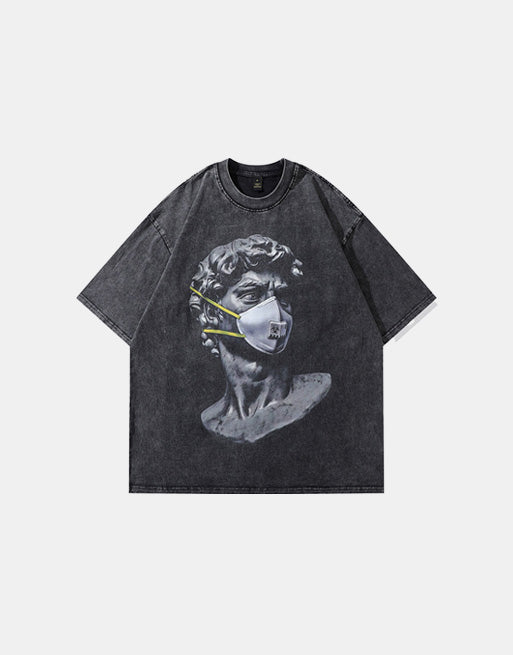 Alexander 'The Great' Mask Sculpture Graphic T-Shirt ,  - Streetwear T-Shirt - Slick Street