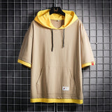 Hygge Color Block Hoodie Yellow, XS - Streetwear Hoodie - Slick Street