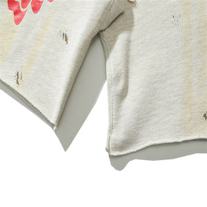 EU Saint Red Heart Shorts ,  - Streetwear Shorts - Slick Street