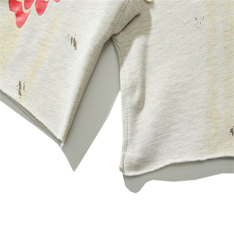 EU Saint Red Heart Shorts ,  - Streetwear Shorts - Slick Street