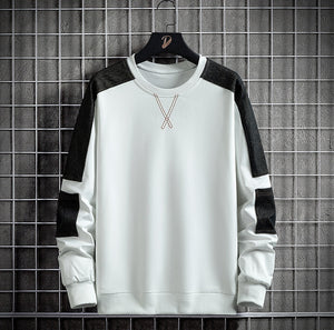 Street Classic V Crewneck Sweatshirt White, XS - Streetwear Sweatshirts - Slick Street