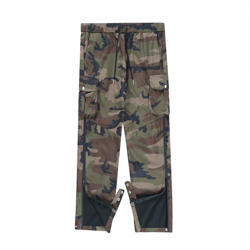 N923 Drawstring Camo Jacket & Cargo Pants Set XS, Cargo Pants - Streetwear Tracksuits - Slick Street