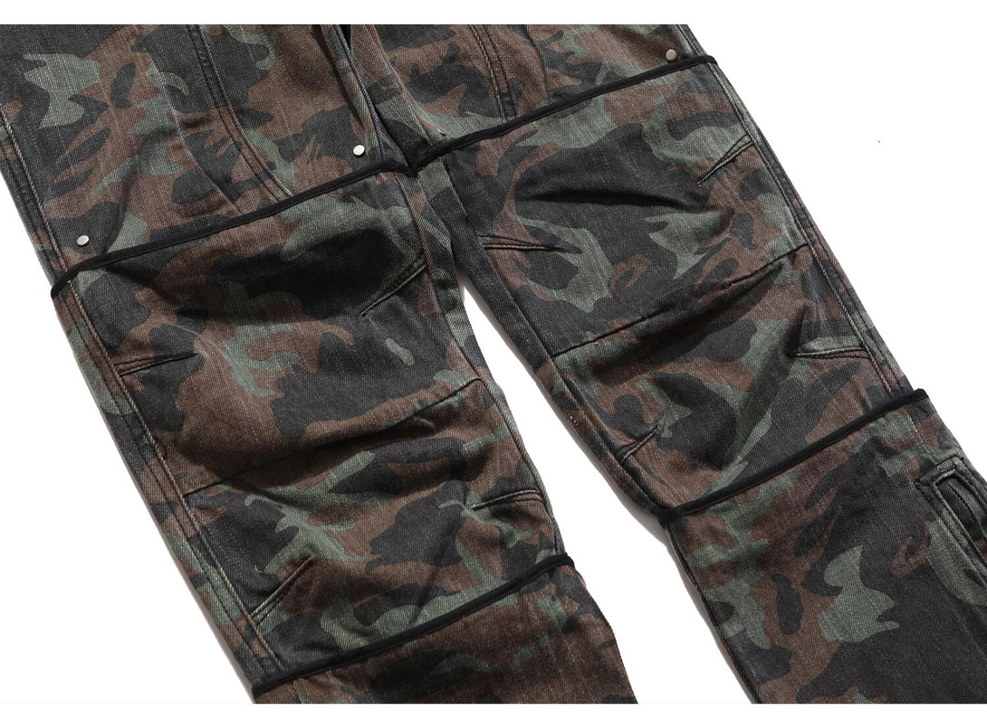 Camo R1 Full Length Pants ,  - Streetwear Pants - Slick Street