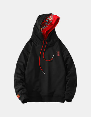 Elegance Two Color Hoodie With Rib Sleeves ,  - Streetwear Hoodie - Slick Street