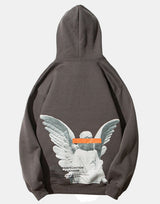 Angel God Hoodie Dark Gray, M - Streetwear Hoodie - Slick Street
