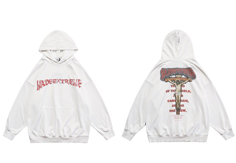MADEEXTREME 'The Lord' Washed Hoodie ,  - Streetwear Hoodie - Slick Street
