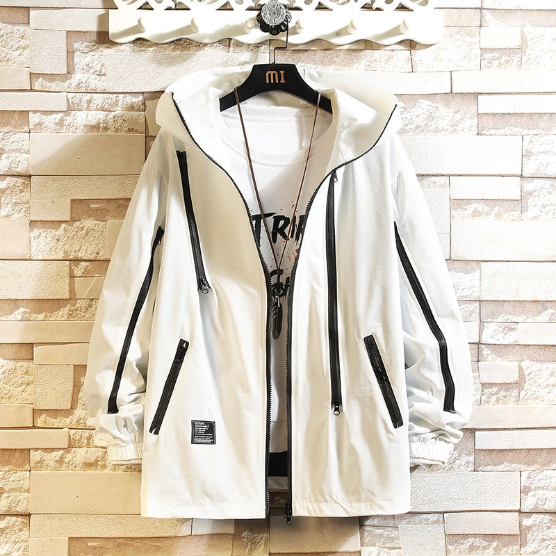 CRXSS Jacket White, XS - Streetwear Jacket - Slick Street