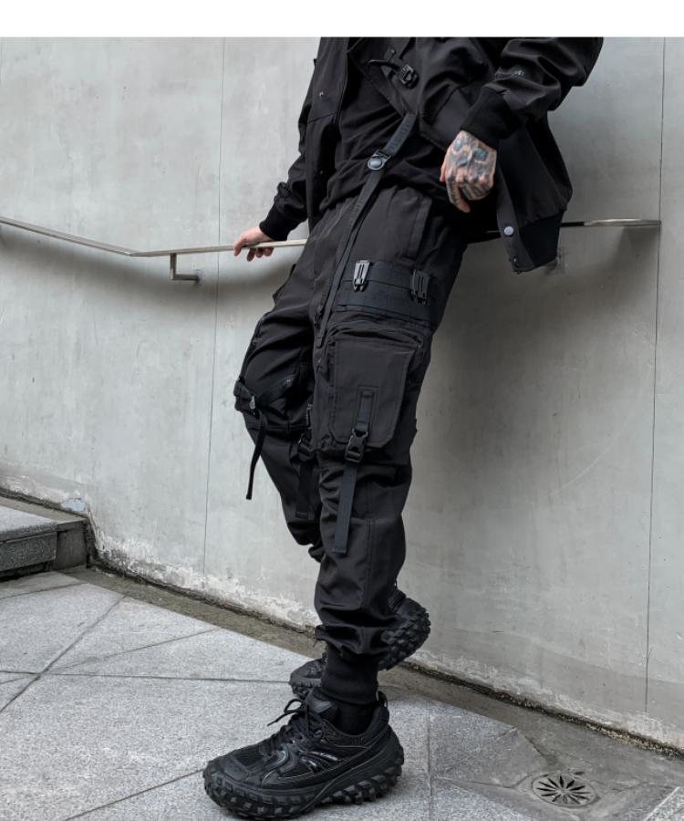 BlackOut Cargo Pants V2 ,  - Streetwear Cargo Pants - Slick Street