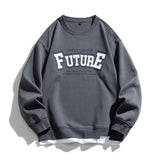Retro Green Lighter Future Sweatshirt Gray, XS - Streetwear Sweatshirts - Slick Street