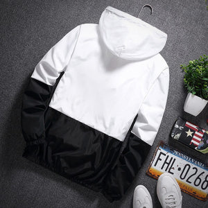 Embrace Two Half Color Jacket ,  - Streetwear Jacket - Slick Street