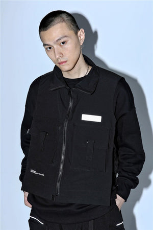 Black V1 Vest ,  - Streetwear Vest - Slick Street