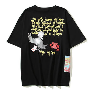 Skull Dice Loose-Fit T-Shirt , - Streetwear T-Shirts - Slick Street