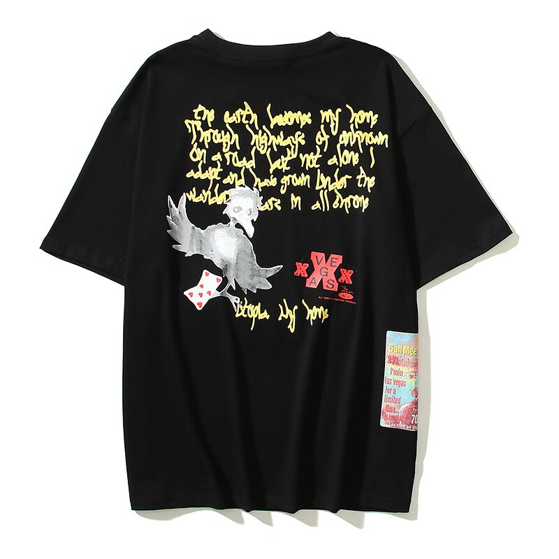 Skull Dice Loose-Fit T-Shirt , - Streetwear T-Shirts - Slick Street