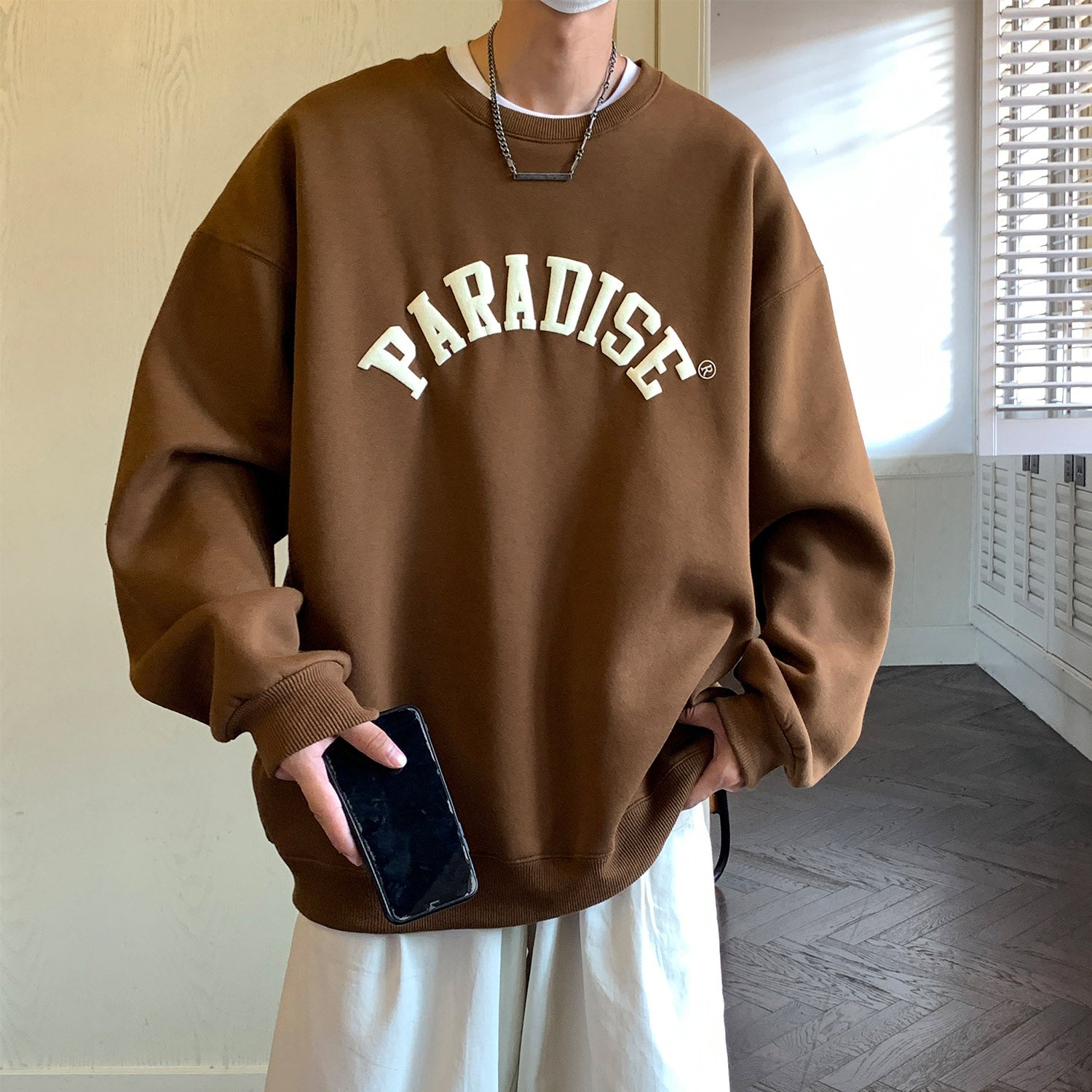 Paradise Lost Sweatshirt Khaki, XXS - Streetwear Sweatshirts - Slick Street