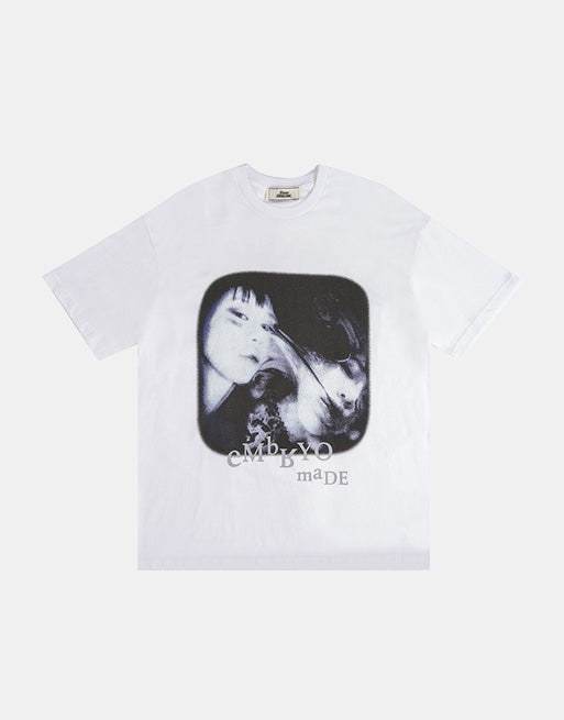 Embryo Made Optical Illusion Shirt White, XS - Streetwear T-Shirts - Slick Street