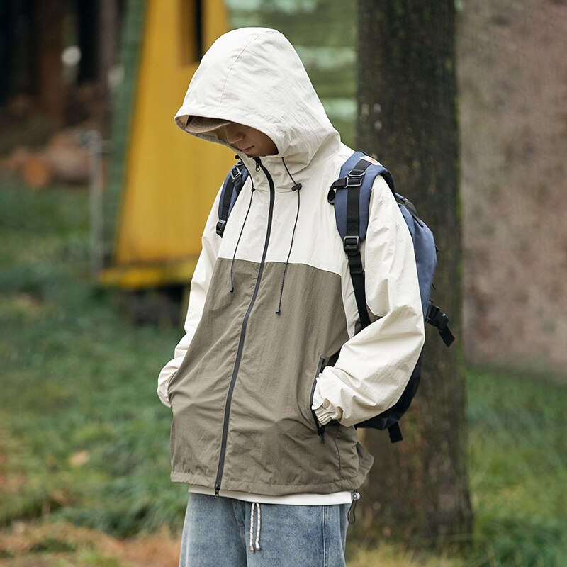 Two Tone Windbreaker Jacket ,  - Streetwear Jacket - Slick Street