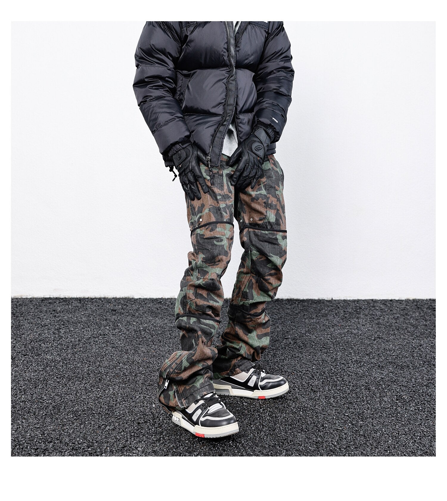 Camo R1 Full Length Pants ,  - Streetwear Pants - Slick Street