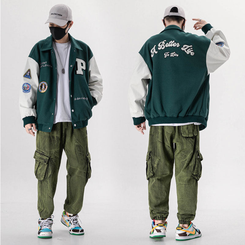 Moment Sunflower Varsity Jacket ,  - Streetwear Jacket - Slick Street