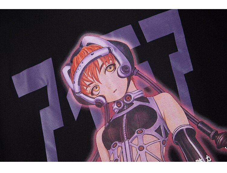 Manga Girl Kanji Anime Graphic T-Shirt ,  - Streetwear T-Shirt - Slick Street