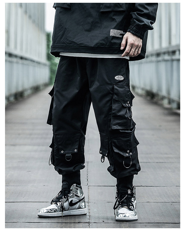 Dark Cosmic Cargo Pants ,  - Streetwear Cargo Pants - Slick Street