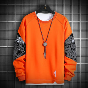 M Article Sweatshirt Orange, XS - Streetwear Sweatshirts - Slick Street