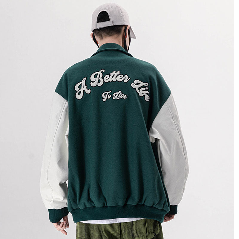 Moment Sunflower Varsity Jacket ,  - Streetwear Jacket - Slick Street