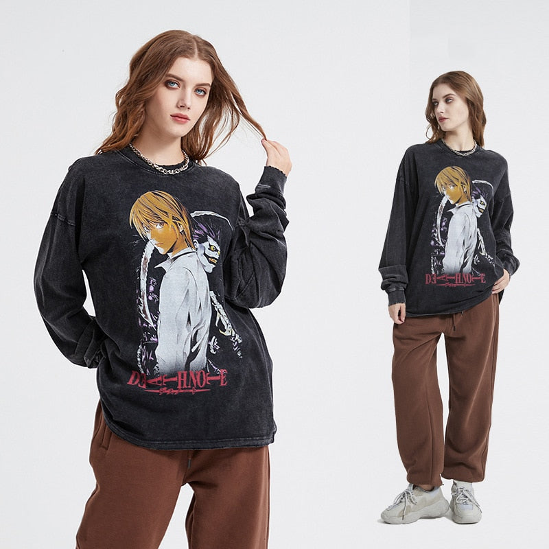 Death Note Anime Sweatshirt , - Streetwear Sweatshirts - Slick Street