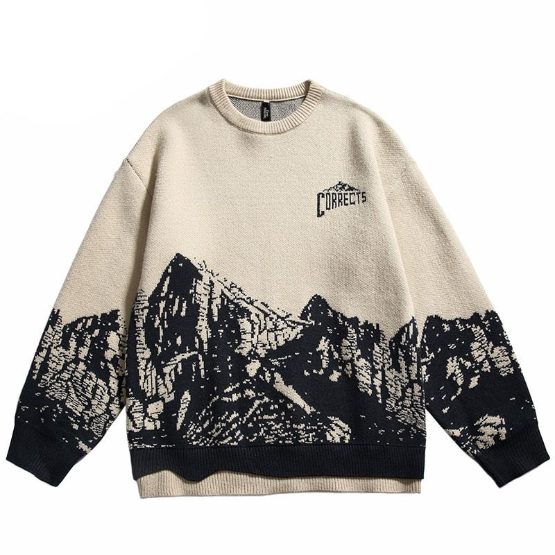 CORRECTS The Glorious Mountain Graphic Sweater ,  - Streetwear Sweater - Slick Street