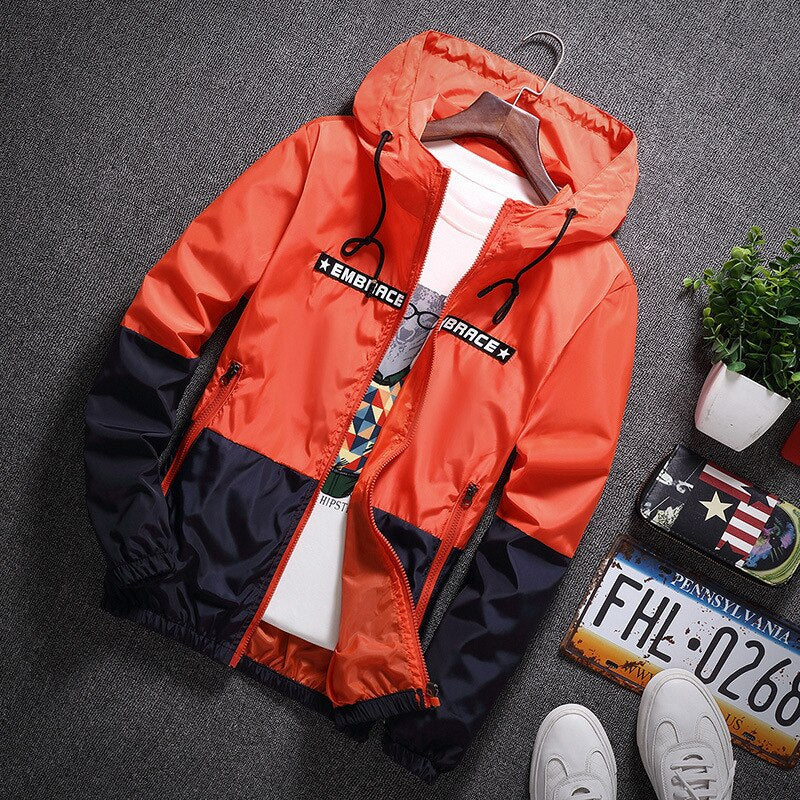 Embrace Two Half Color Jacket ,  - Streetwear Jacket - Slick Street