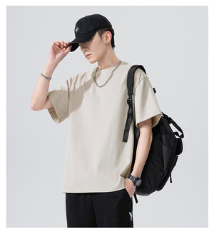 Pure Cotton Cashmere T-Shirt ,  - Streetwear Tee - Slick Street