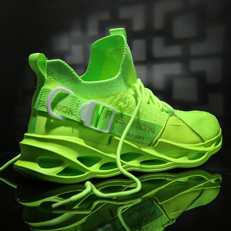 0xFash Sneakers Green, 39 - Streetwear Shoes - Slick Street