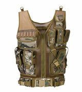 Black Night Vest CP Camouflage, One Size - Streetwear Vest - Slick Street