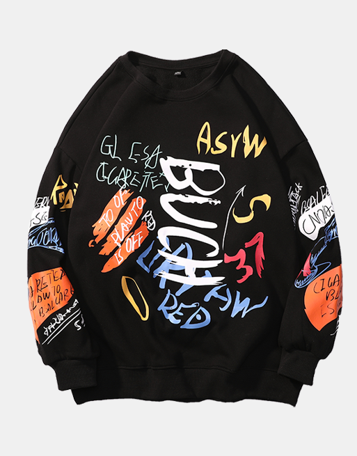 Buch Sweater Black, XXS - Streetwear Sweatshirt - Slick Street