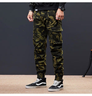 M1 Military Skinny Cargo Pants ,  - Streetwear Cargo Pants - Slick Street