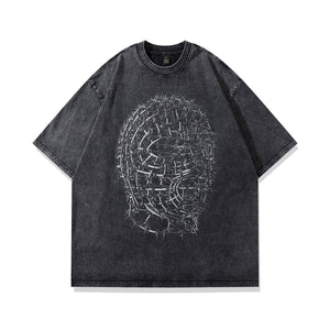 Needle Ski Mask T-Shirt Black, XS - Streetwear T-Shirt - Slick Street
