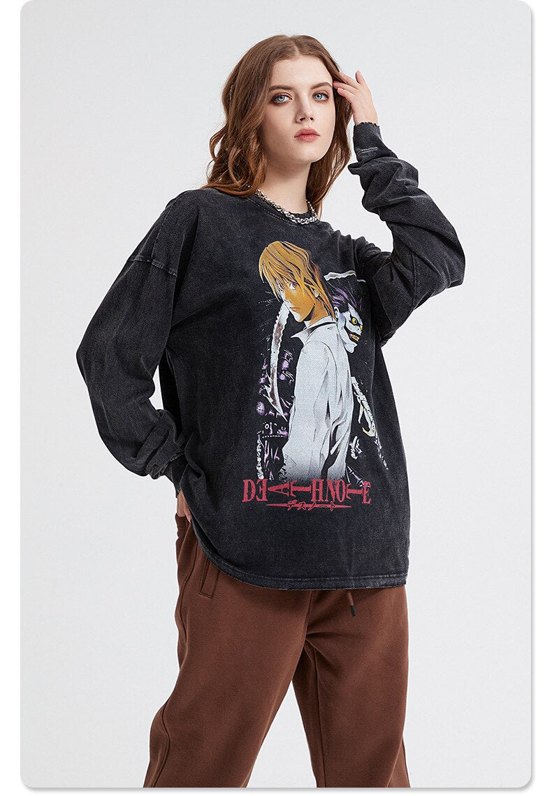 Death Note Anime Sweatshirt ,  - Streetwear Sweatshirt - Slick Street