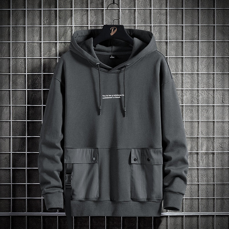 Square B1 Hoodie Gray, XS - Streetwear Hoodie - Slick Street