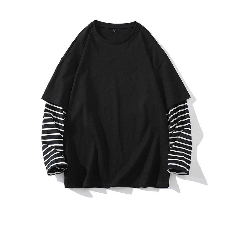 Raglan Sleeves Shirt Black, XXS - Streetwear Shirt - Slick Street