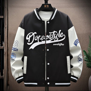 Worldflus Varsity Jacket Black, XS - Streetwear Jacket - Slick Street