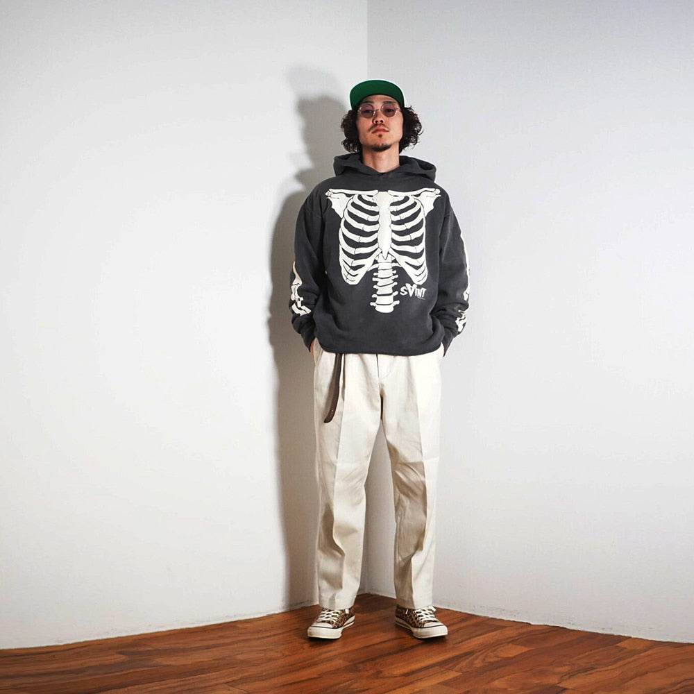 Saint Skeleton Hoodie ,  - Streetwear Hoodie - Slick Street